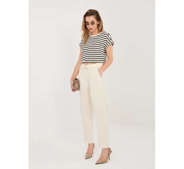 Spodnie IT SP model 22042610 jasny beżowy - FPrice Spodnie IT SP model 22042610 jasny beżowy - FPrice