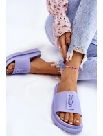 Dámské módní pantofle Big Star - světle fialové Dámské módní pantofle Big Star - světle fialové