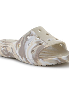 Dámské žabky Classic Marbled Slide 206879-2Y3 hnědé - Crocs