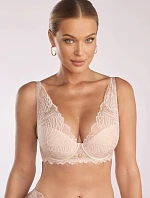 Dámská push-up podprsenka Luna PU-1103 Béžová - Kinga
