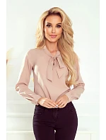 Béžová dámská halenka 140-16 - Numoco Béžová dámská halenka 140-16 - Numoco