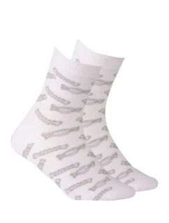 TENKÉ PONOŽKY BARVA 2-6 LET DÍVKY BÍLÉ 24-26