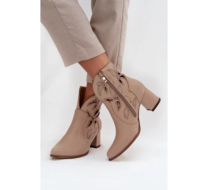 Boty na podpatku  model 219129 Step in style