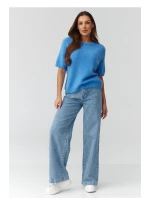 Svetr s krátkým rukávem  model 224083 Makadamia