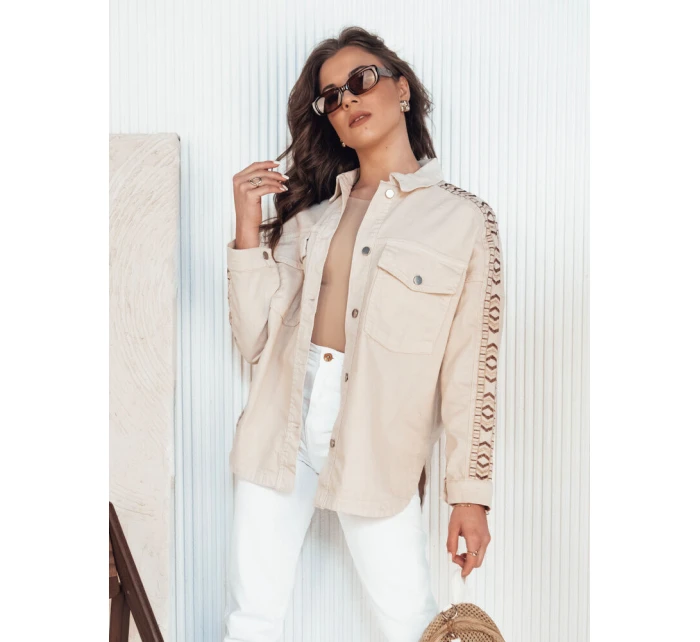 Dámská džínová bunda light beige Dstreet model 21976642 - FashionStreet