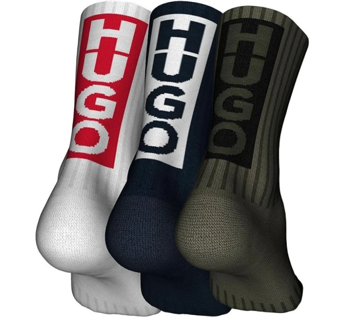 Ponožky Hugo 3pak QS 50531515-483 Ponožky Hugo 3pak QS 50531515-483