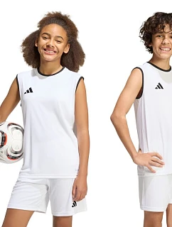 Adidas Entrada 26 dětské tričko bez rukávů bílé KB3935