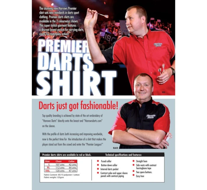 Košile Harrows Premier černá Košile Harrows Premier černá