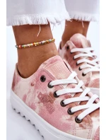 Módní nízké tenisky Big Star LL274044 růžovo-béžová Módní nízké tenisky Big Star LL274044 růžovo-béžová