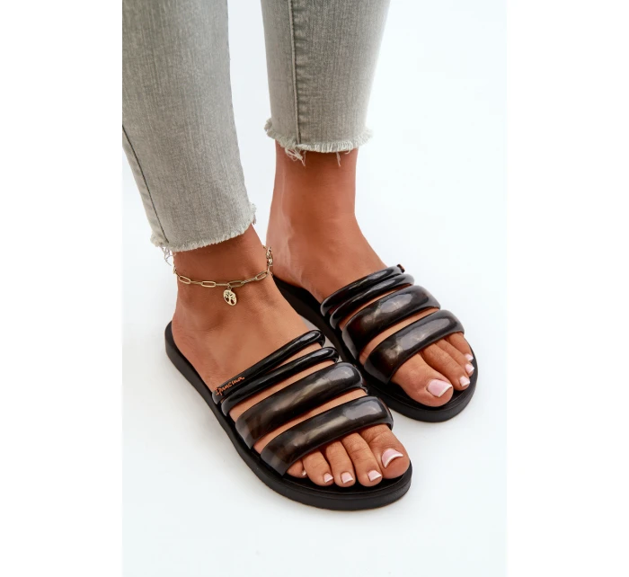 Dámské ploché gumové žabky Puffer Fem Černé model 21662782 - Ipanema Dámské ploché gumové žabky Puffer Fem Černé model 21662782 - Ipanema