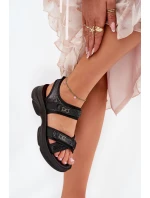 Dámské Sandály S Na Suchý Zip Černé model 21688284 - Boto Dámské Sandály S Na Suchý Zip Černé model 21688284 - Boto