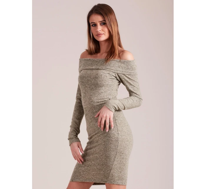 Šaty EM SK 4329.16P khaki