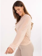 Bluzka IT BZ model 21480333 beżowy - FPrice Bluzka IT BZ model 21480333 beżowy - FPrice
