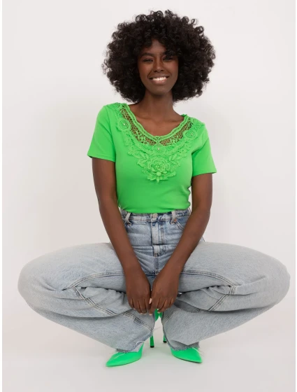 Bluzka PM BZ model 21153753 jasny zielony - FPrice Bluzka PM BZ model 21153753 jasny zielony - FPrice