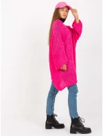 Dámský svetr TW SW BI M2202 fluo růžový