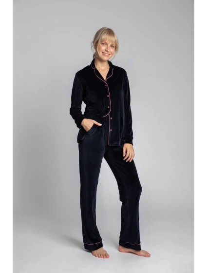 Dámské domácí kalhoty LA008 Tmavě modrá - LaLupa