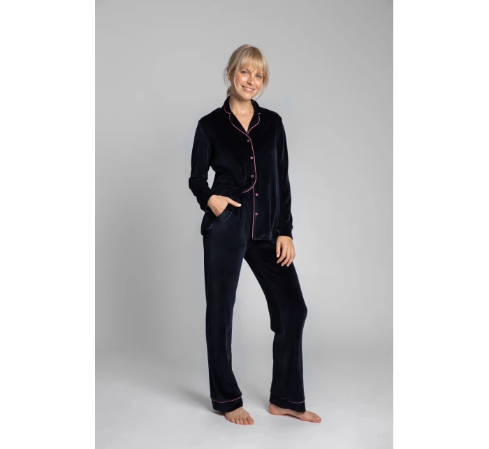 Dámské domácí kalhoty LA008 Tmavě modrá - LaLupa