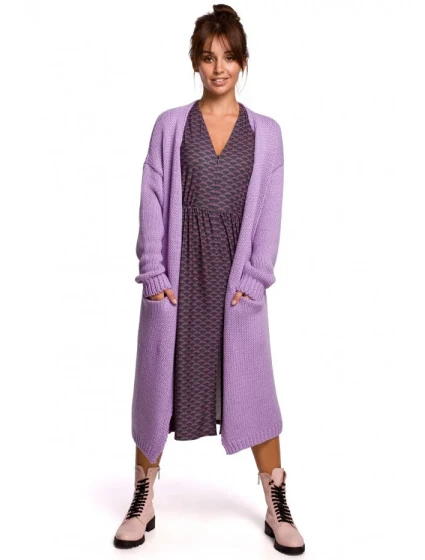 Dámský svetr BK053  levandulový - BeWear