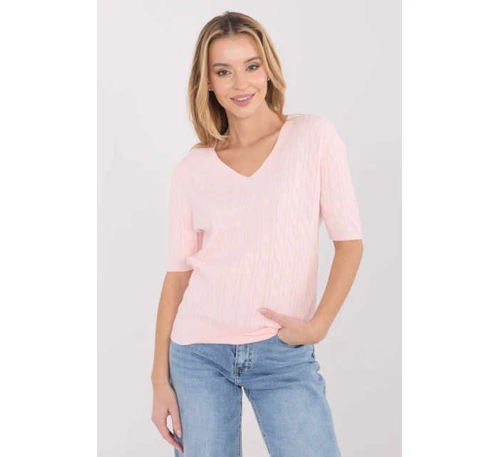 Svetr s krátkým rukávem  model 222834 Factory Price