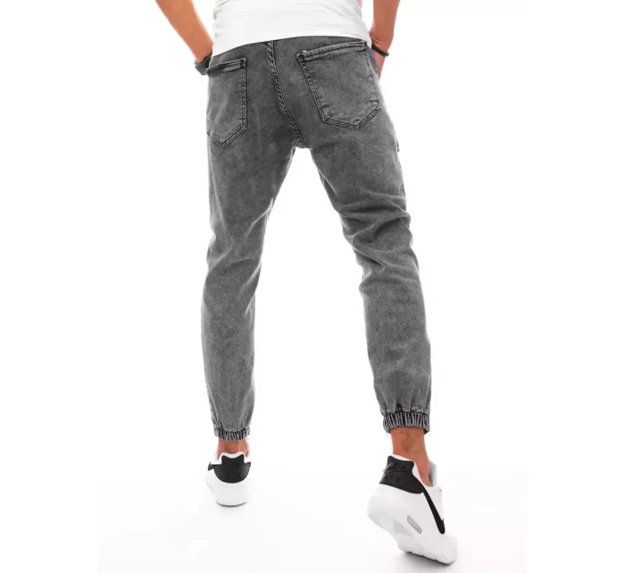 Pánské bojové džínové kalhoty tmavě šedé FashionStreet UX3275