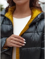 Dámský prošívaný zimní kabát s kapucí černý model 21979884 - Dstreet