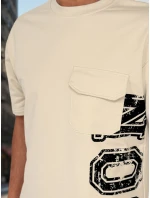 Pánský khaki komplet s potiskem Dstreet model 21988644 - FashionStreet Pánský khaki komplet s potiskem Dstreet model 21988644 - FashionStreet