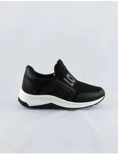 Černé dámské boty slip-on (C1003)