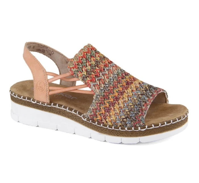 Pohodlné vícebarevné sandály W model 22033633 - Rieker
