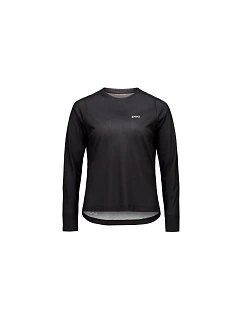 Cyklistické tričko POC W's Motion Air L/S Jersey, černé