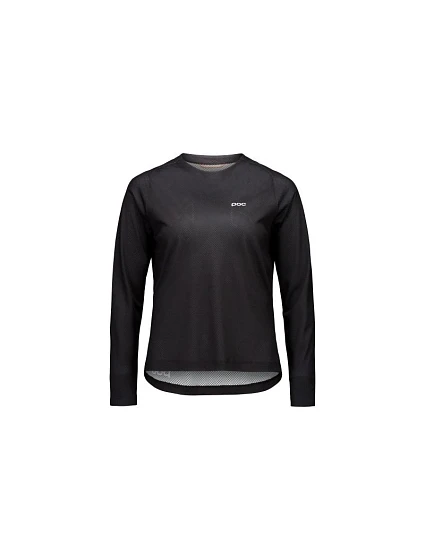 Cyklistické tričko POC W's Motion Air L/S Jersey, černé