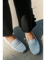 Semišové Dámské Mokasíny Big Star model 21693799 Modré - Big Star Shoes Semišové Dámské Mokasíny Big Star model 21693799 Modré - Big Star Shoes