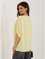Bluzka IT BZ model 22076729 jasny żółty - FPrice Bluzka IT BZ model 22076729 jasny żółty - FPrice