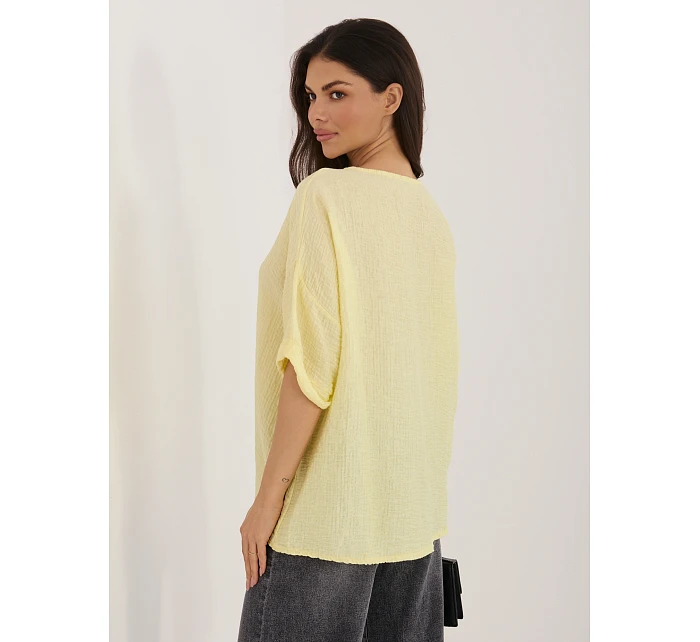 Bluzka IT BZ model 22076729 jasny żółty - FPrice Bluzka IT BZ model 22076729 jasny żółty - FPrice