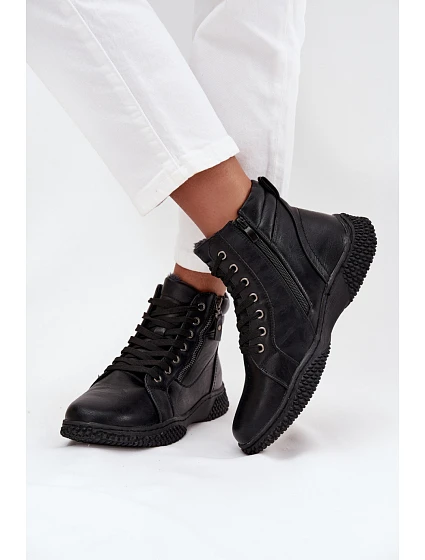 Dámské kotníkové boty Černá model 21486085 - Inello