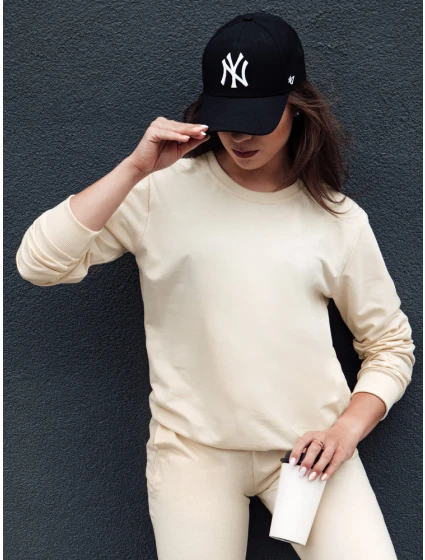 Dámská krémová mikina Dstreet model 21978542 - FashionStreet Dámská krémová mikina Dstreet model 21978542 - FashionStreet