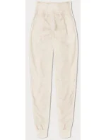 Tenké teplákové kalhoty v barvě ecru (CK03-67-132)