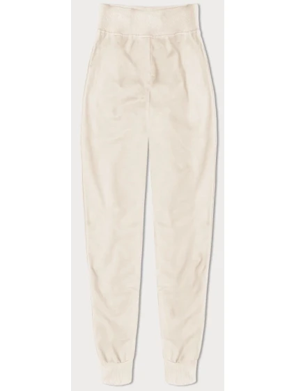 Tenké teplákové kalhoty v barvě ecru model 21427430 - J.STYLE