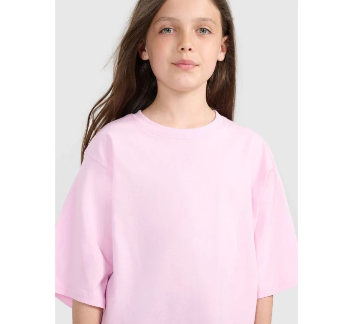 Dívčí tričko oversize s potiskem model 21736463 - 4F Dívčí tričko oversize s potiskem model 21736463 - 4F