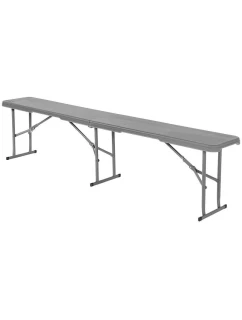 CATERINGOVÁ LAVICE SKLÁDACÍ 183X28X43CM ŠEDÁ