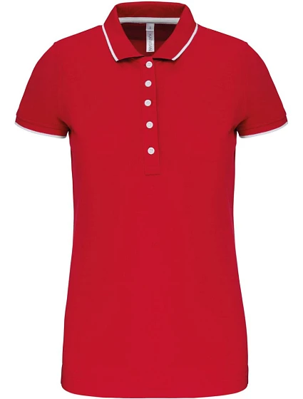 Kariban K 252 Dámské kontrastní piqué polo 20.K252 red/white/navy Kariban K 252 Dámské kontrastní piqué polo 20.K252 red/white/navy