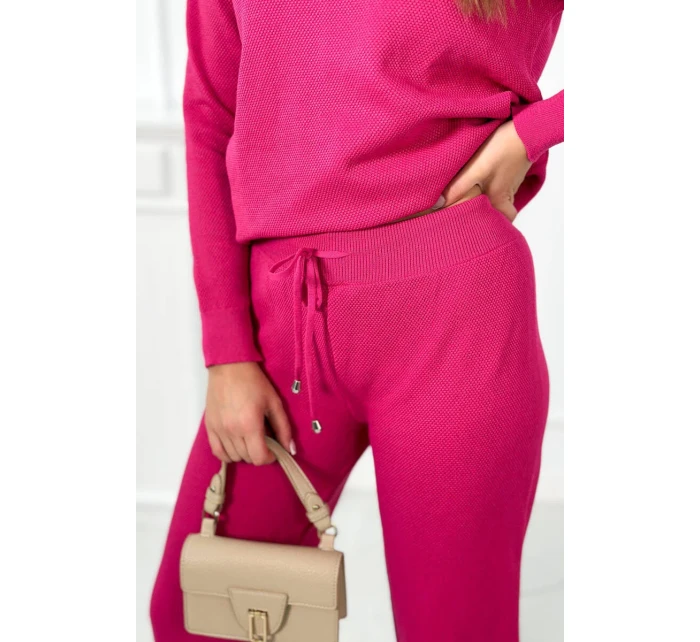 Svetr set mikina + kalhoty fuchsie