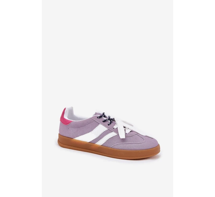 Nízké Dámské Tenisky S Dvojitým Šněrováním Fialové Ventus