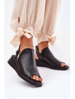 Dámské Sandály Na Klínu Černé Mevinette Dámské Sandály Na Klínu Černé Mevinette