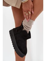 Dámské Sněhule Na Platformě S Prošitím Big Star SS274128 Černé Dámské Sněhule Na Platformě S Prošitím Big Star SS274128 Černé