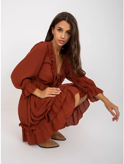 Šaty TW SK BI  tmavě oranžová model 17655156 - FPrice