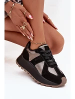 Dámské semišové tenisky na platformě Big Star HI-POLY SYSTEM – černé Dámské semišové tenisky na platformě Big Star HI-POLY SYSTEM – černé