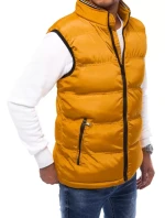 Pánská prošívaná žlutá vesta FashionStreet TX4084