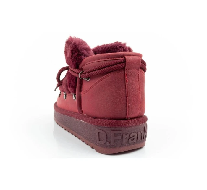 dámské sněhule zimní módní model 21420780 zateplené bordó dámské - D.Franklin
