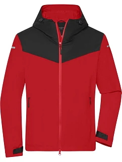 Daiber JN 1180 Pánská outdoorová softshellová bunda 02.1180 light red/black/light red