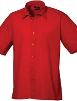 Premier PR 202 Popelínová košile s krátkým rukávem 39.0202 red